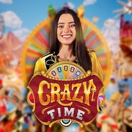 Crazy Time slot visual from Evolution available on magiusscasino.eu