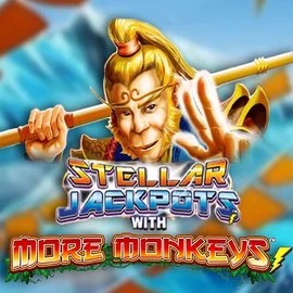Stellar Jackpots with More Monkeys slot visual from Lightning Box Game available on magiusscasino.eu