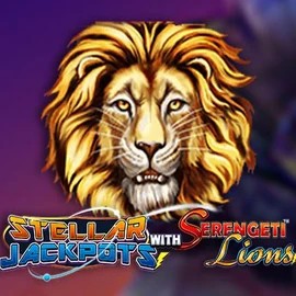 Stellar Jackpots with Serengeti Lions slot icon by Lightning Box Game, available at Magius Casino