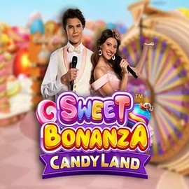 Sweet Bonanza Candy Land Live online game logo by Pragmatic Play on magiusscasino.eu